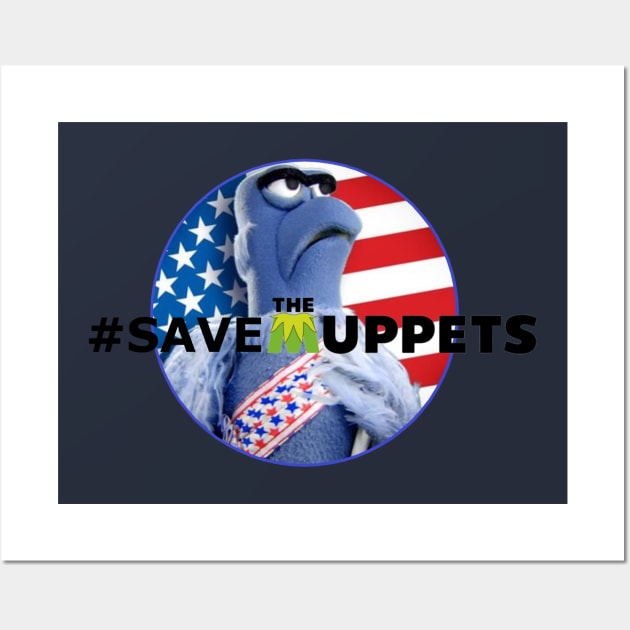 Save the Muppets - Sam Eagle Wall Art by MorningMonorail